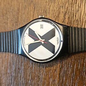 Swatch Watch Straight Edge X-Rated 1987